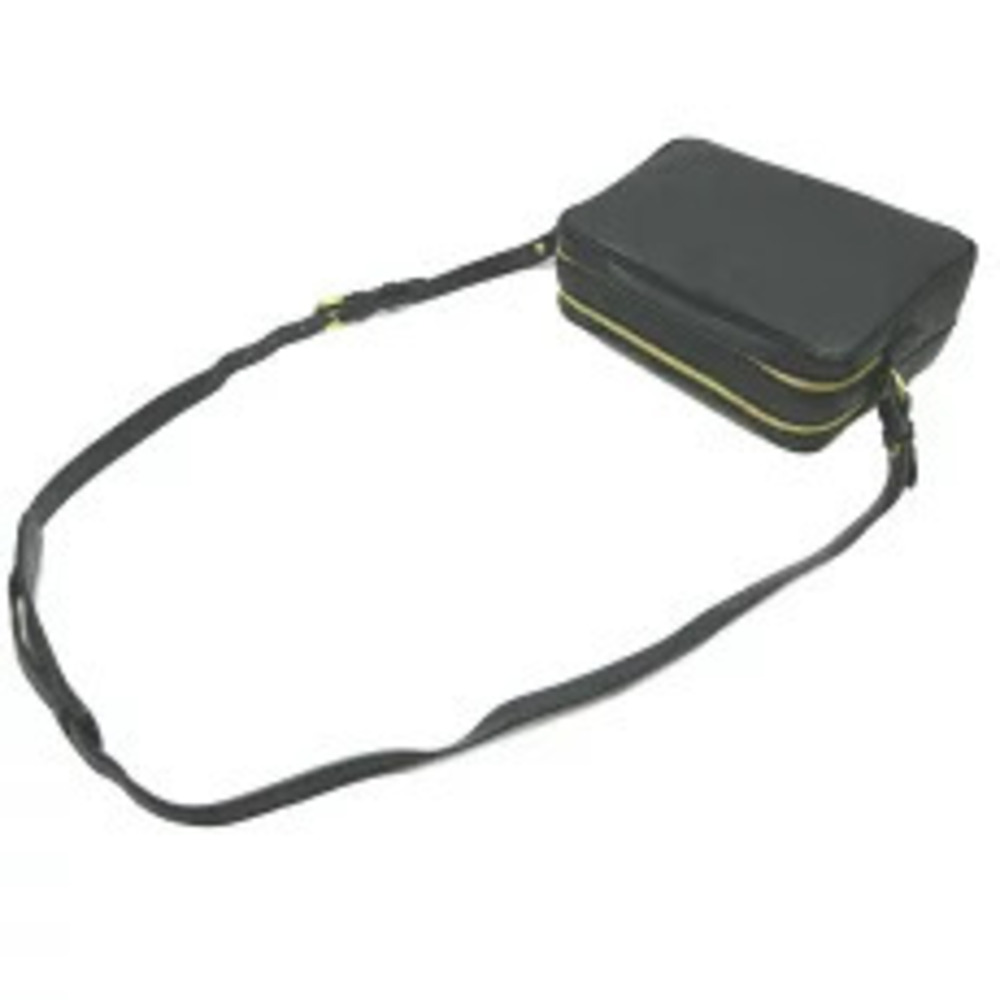 Prada Double Zip Shoulder Bag Leather Nero Black - Picture 4 of 10